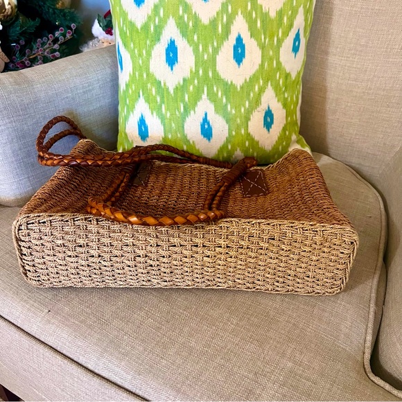 Vintage Inge Sport Rattan Woven Shoulder Bag - Picture 5 of 9